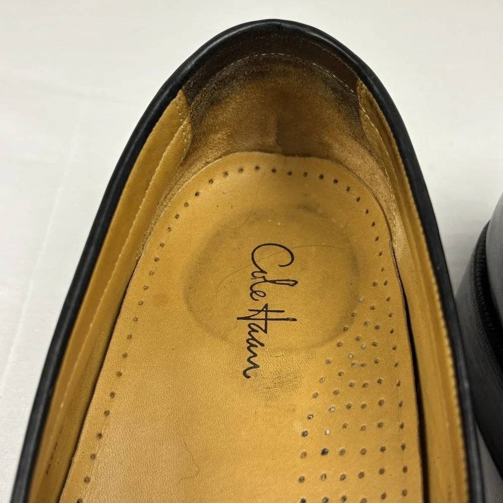 COLE HAAN/NIKEAIR Penny Loafers 10M Black Leather Goodyear Welted EUC Preppy